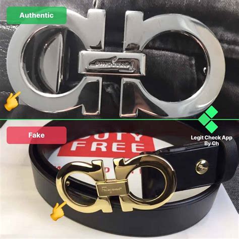 salvatore ferragamo belt real vs fake